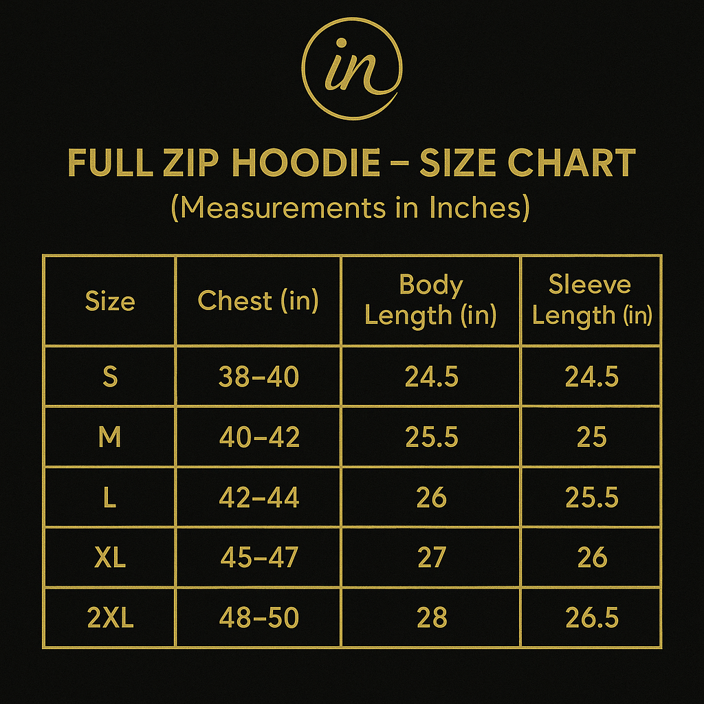 Full Zip Hoodie (Black)