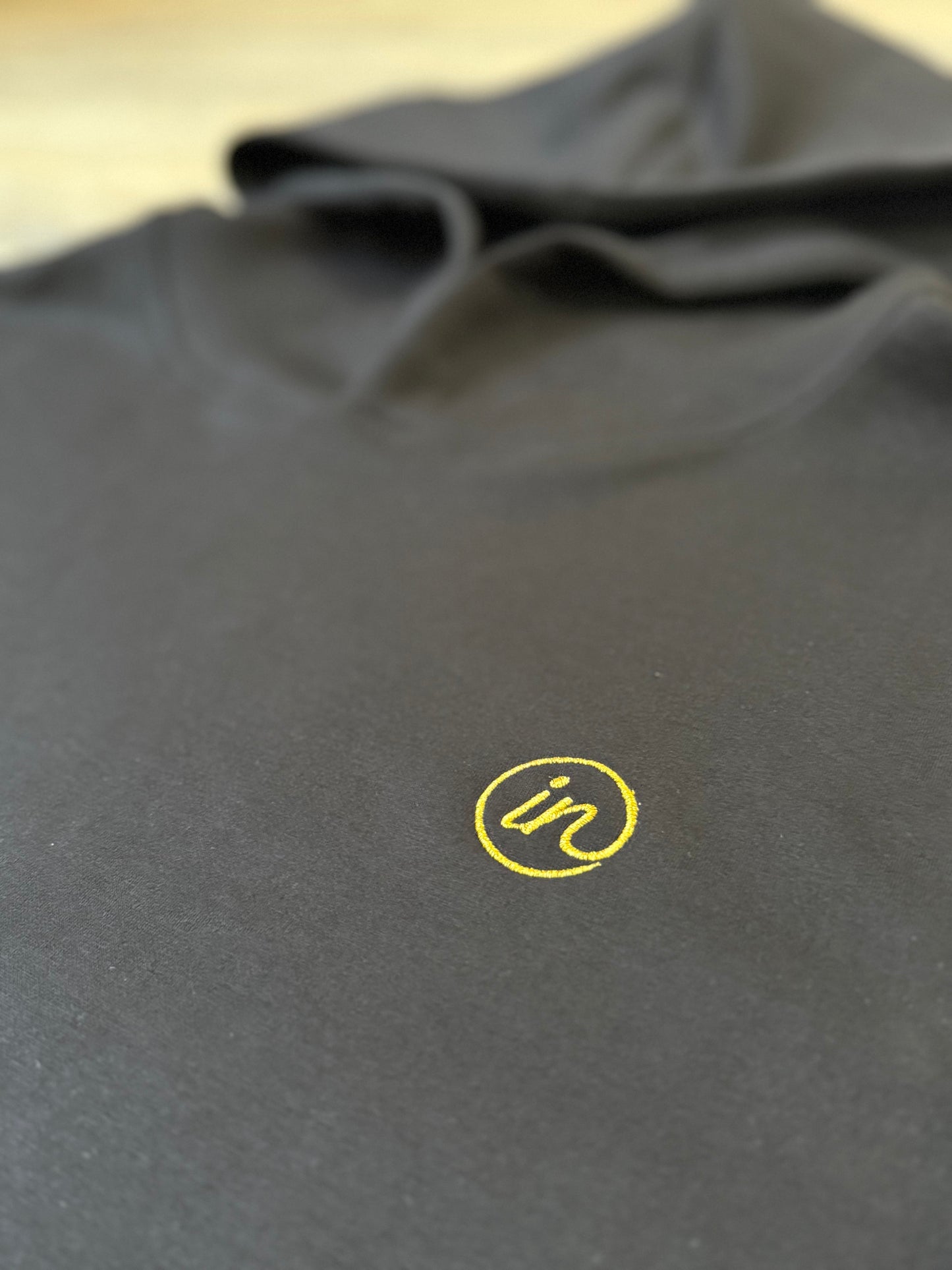 IN Sleeveless Hoodie (Black)