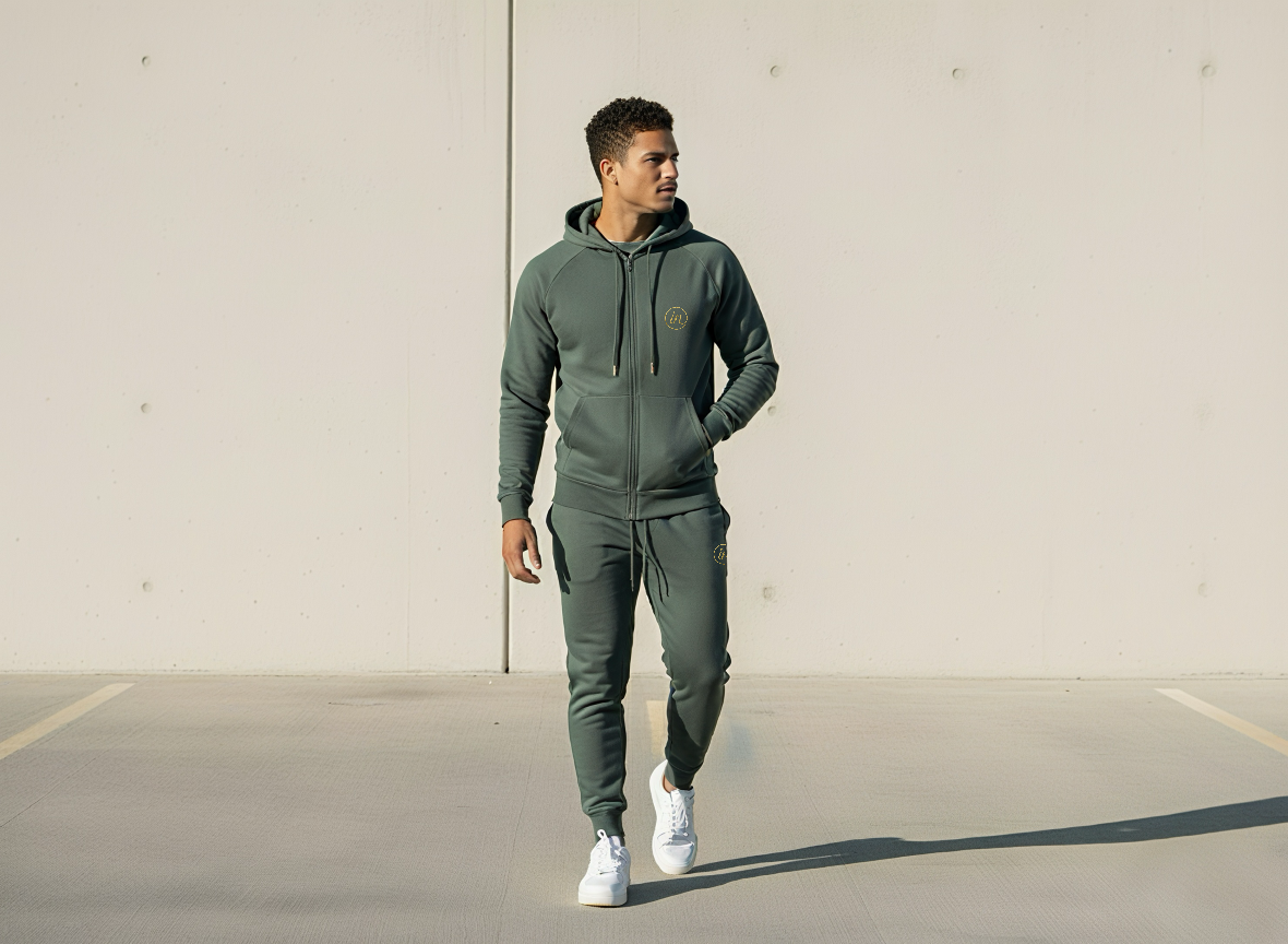 Full Zip Hoodie Set (Fog)