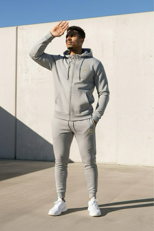 Full Zip Hoodie Set (Grey)
