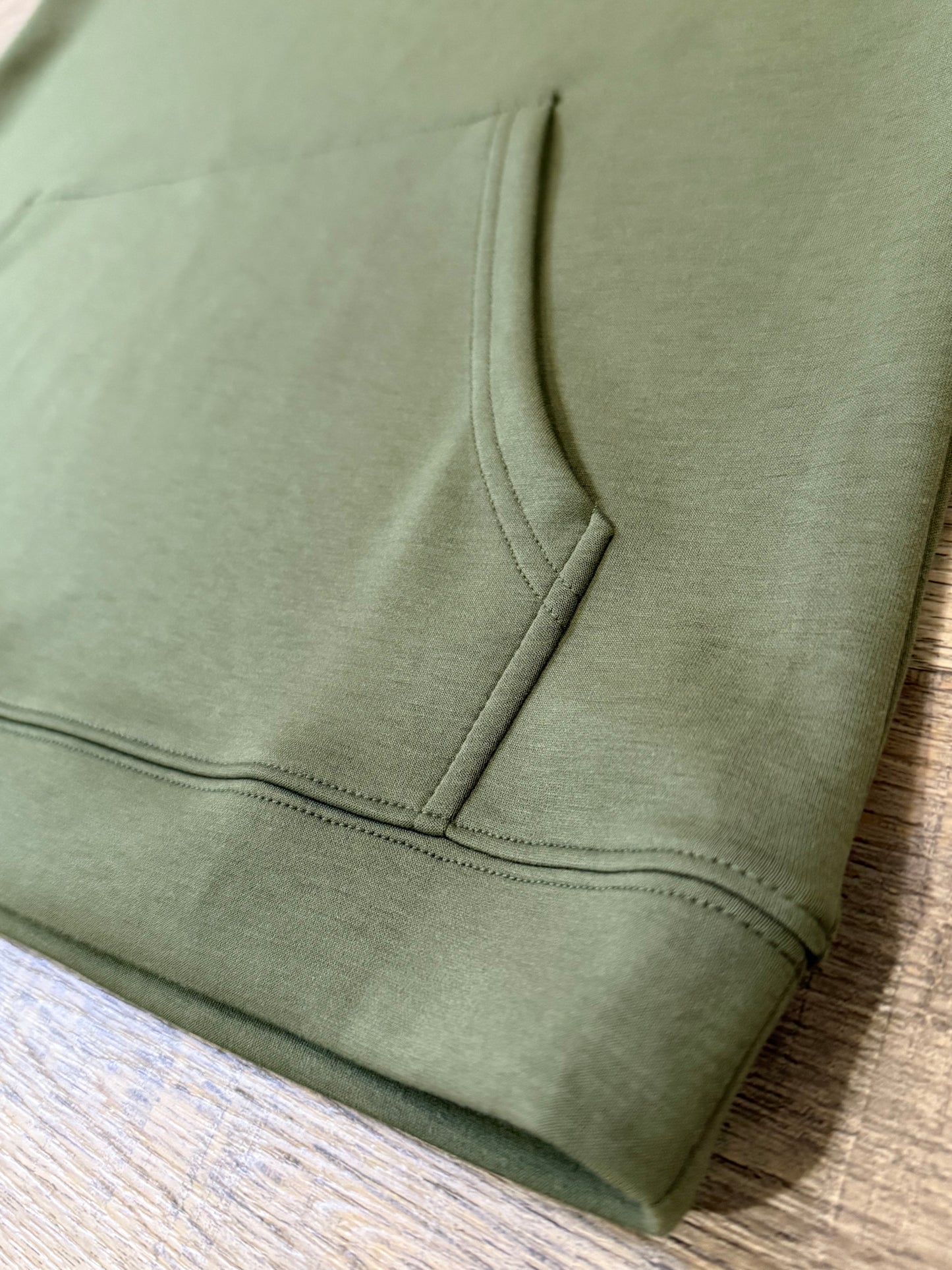 IN Sleeveless Hoodie (Olive)