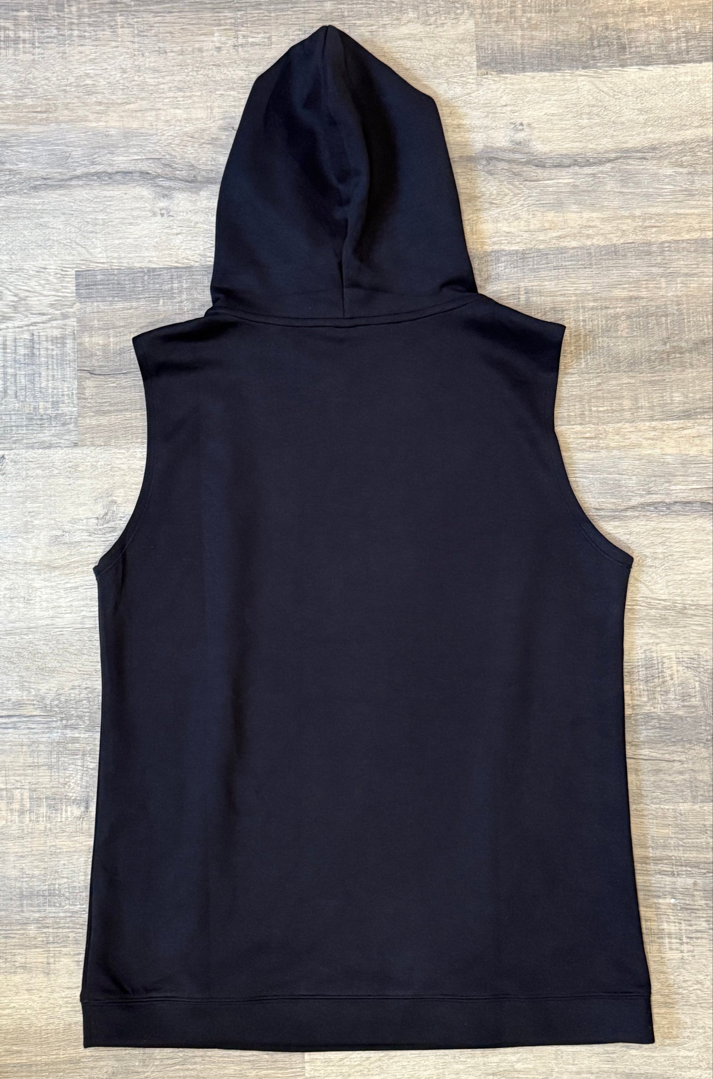 IN Sleeveless Hoodie (Black)