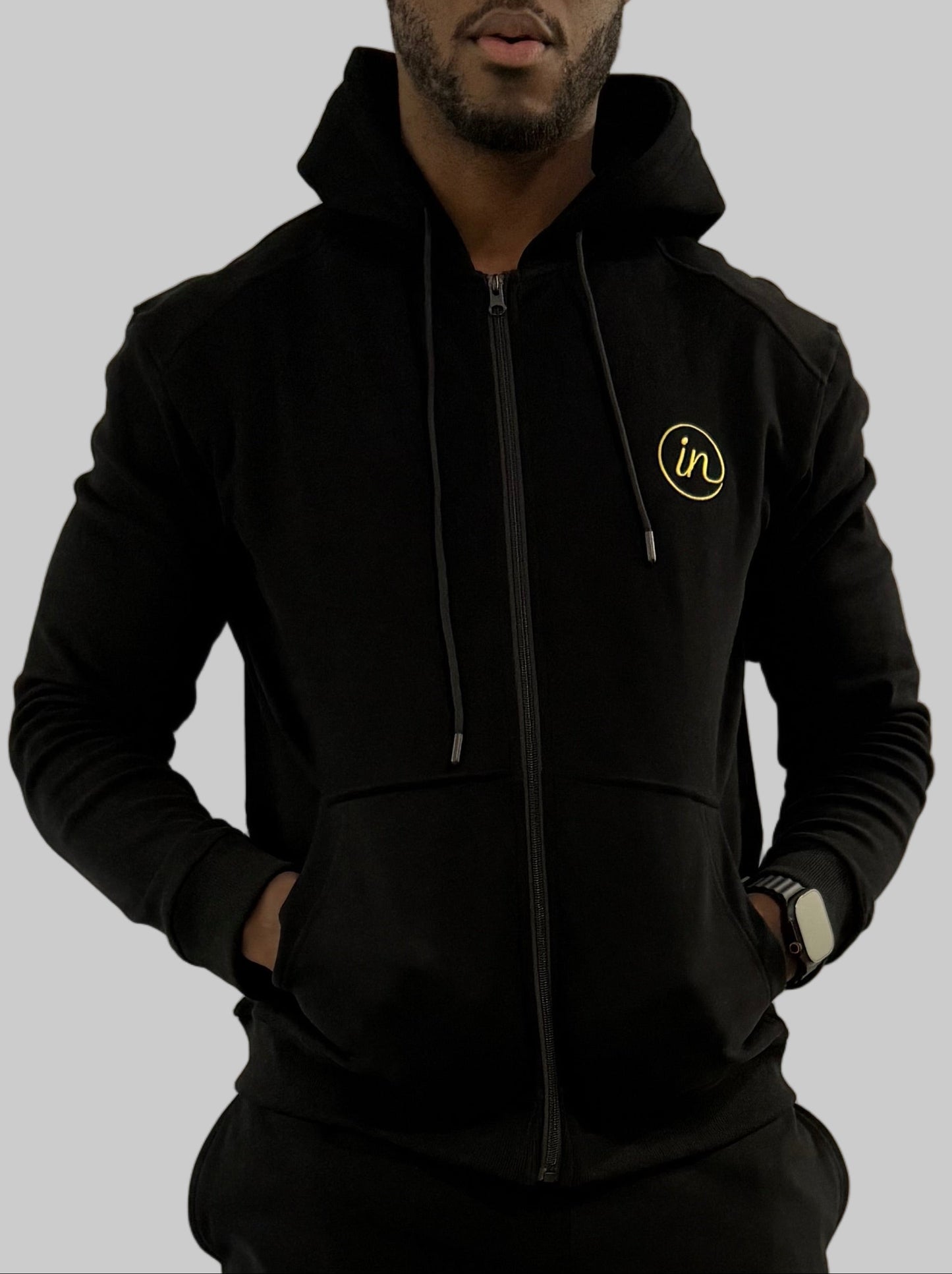Full Zip Hoodie (Black)
