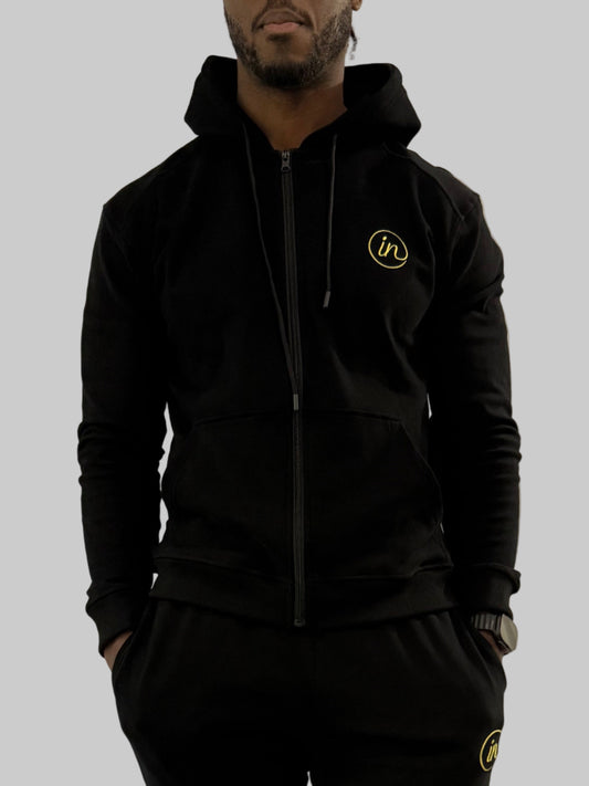 Full Zip Hoodie (Black)