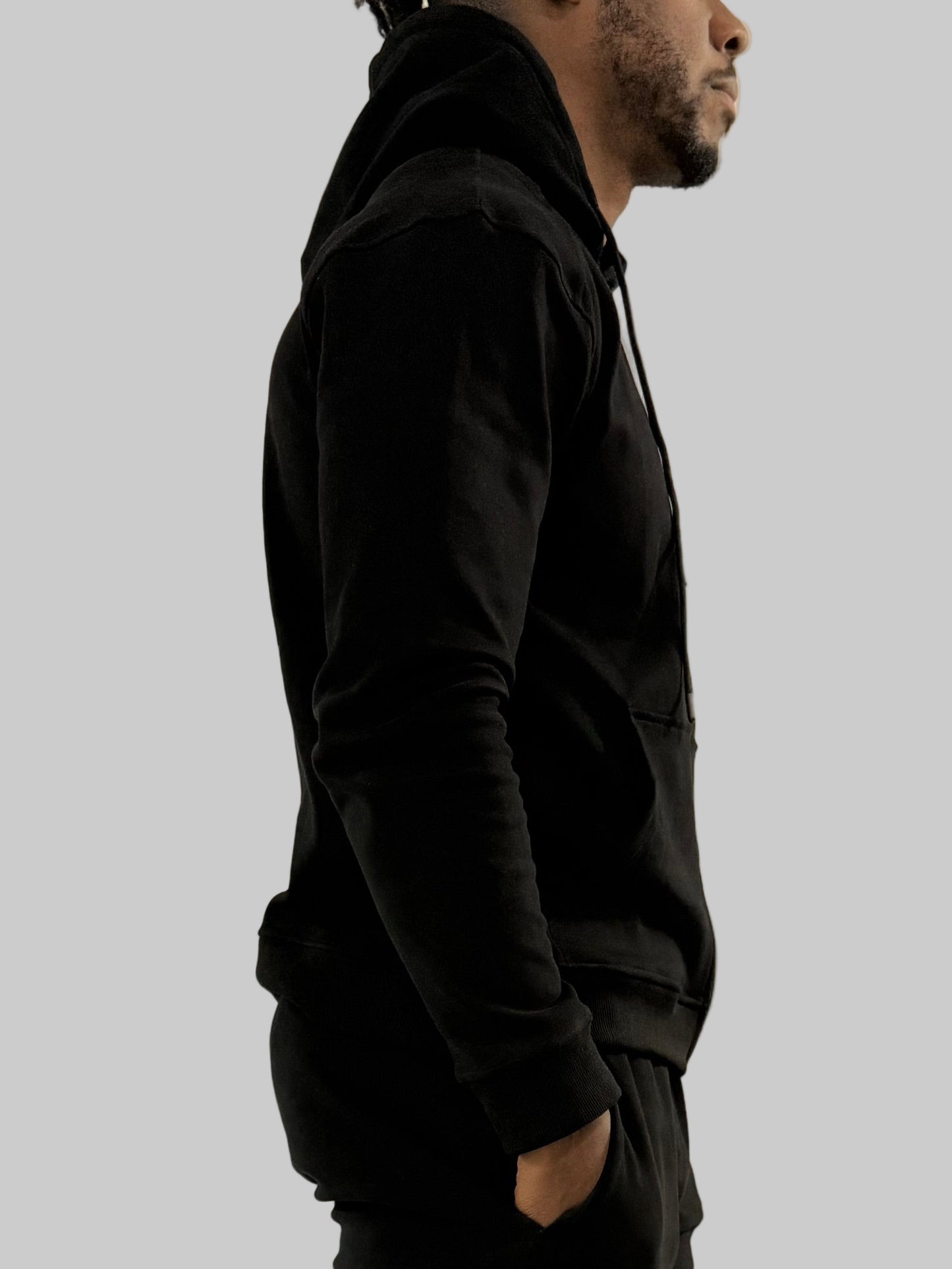 Full Zip Hoodie (Black)