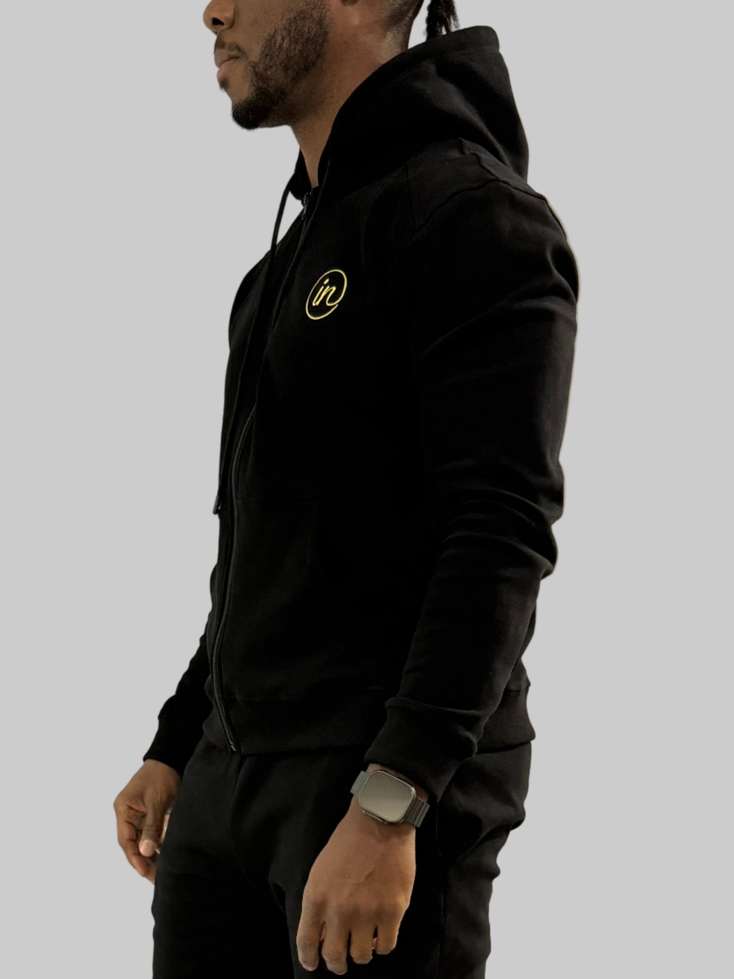Full Zip Hoodie (Black)