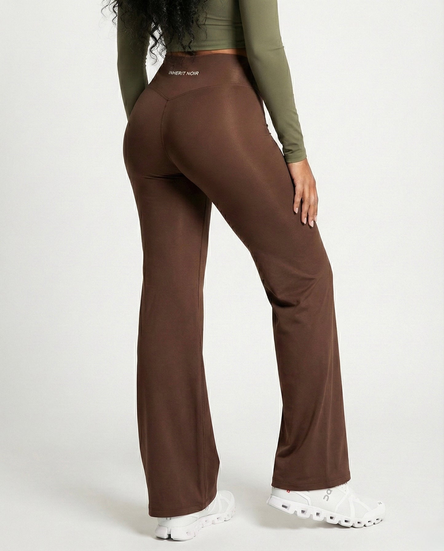 High-Waisted Flare Legging (Espresso)