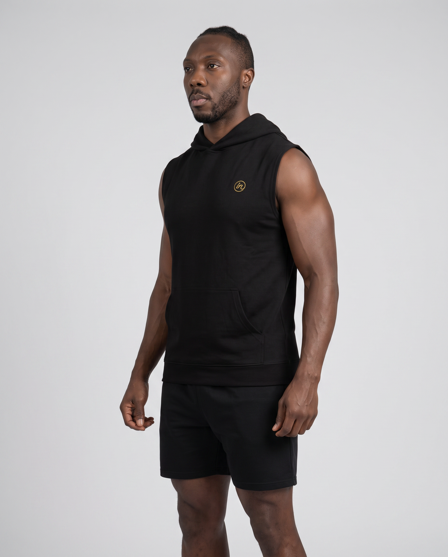 Cap + Sleeveless Hoodie + DuraLuxe Shorts (Legacy)