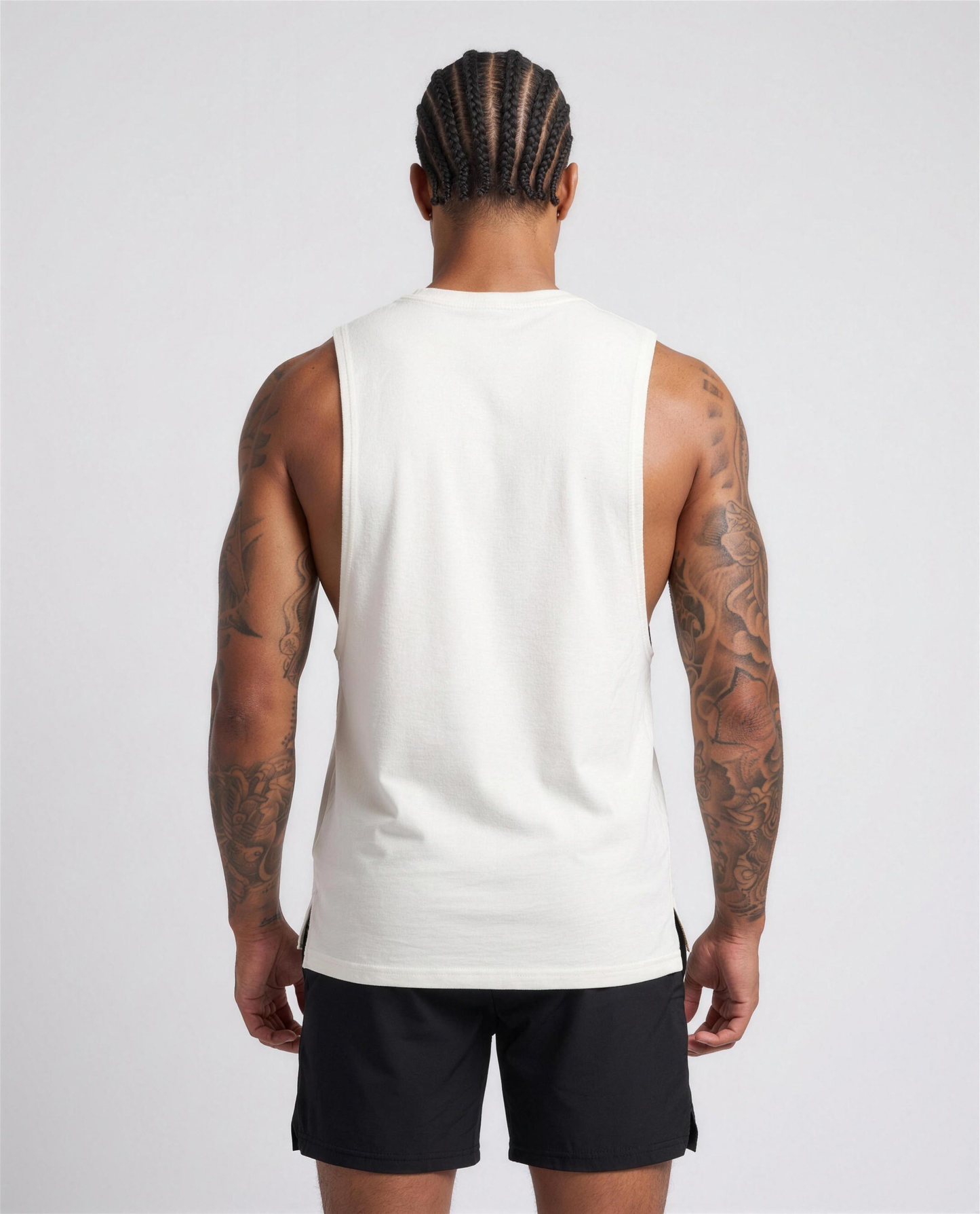 IN Motion Tank White — studio back on-model